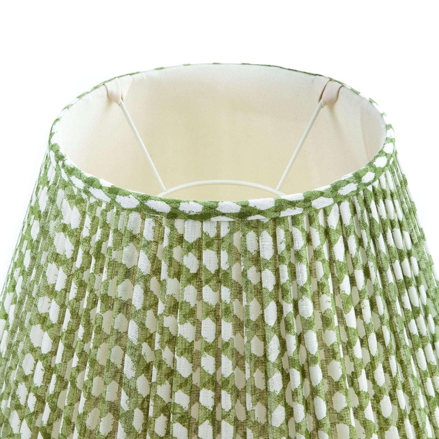 Green Wicker Round Lampshade