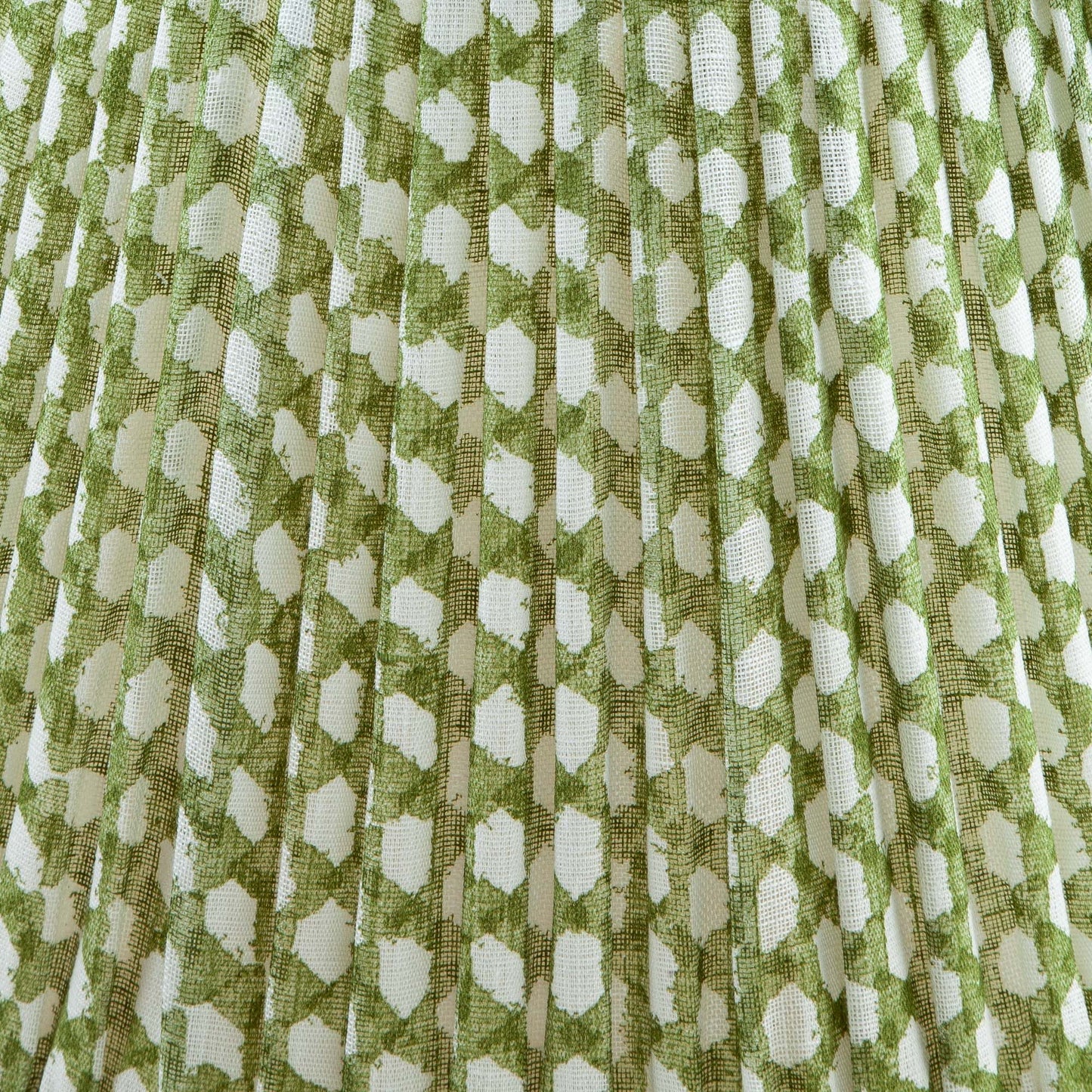 Green Wicker Round Lampshade