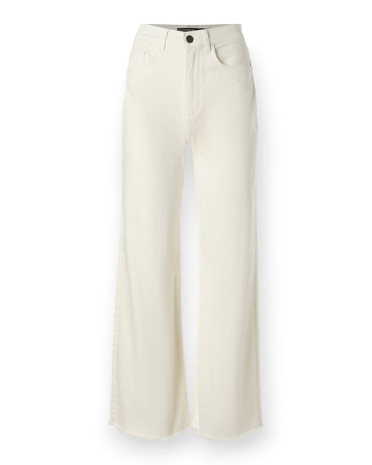 Maria - Straight wide leg denim Bone / 25