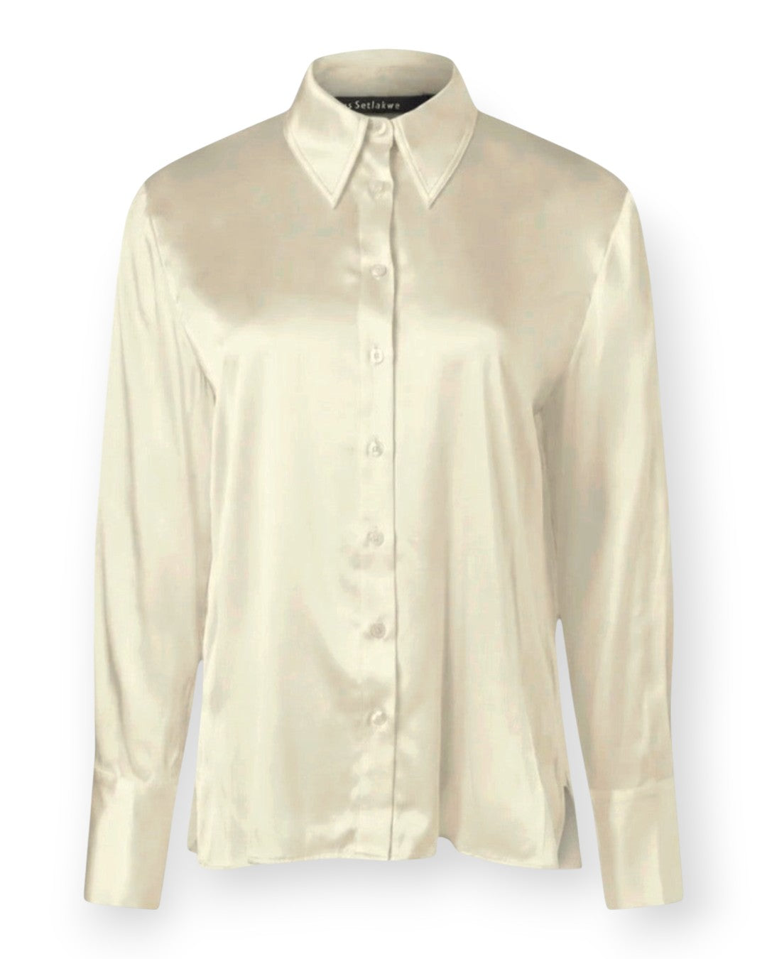 Button Down Classic Silk Blouse XS