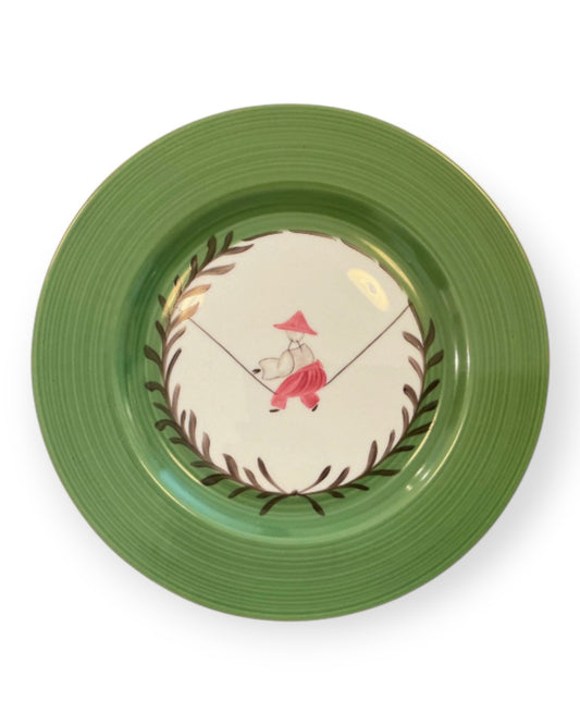 Set of Salad/Dessert Plates in Indes Galantes Pattern Set of 8 Chinoise