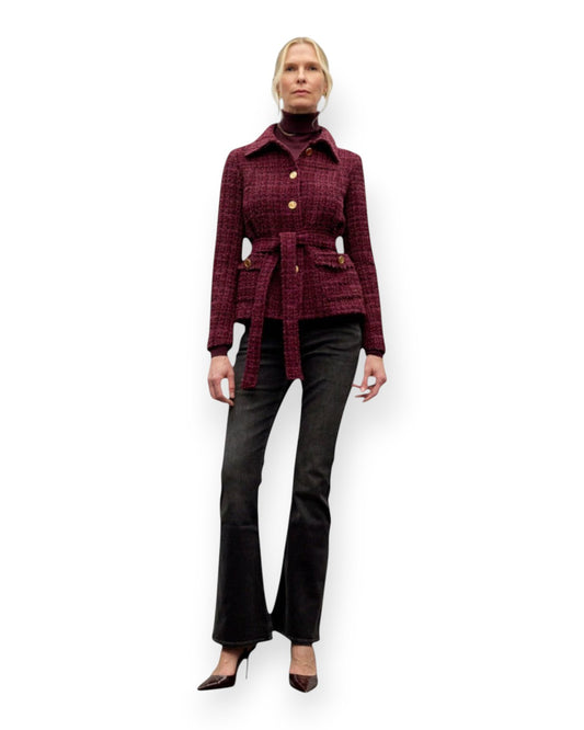 Tweed Belted Jacket