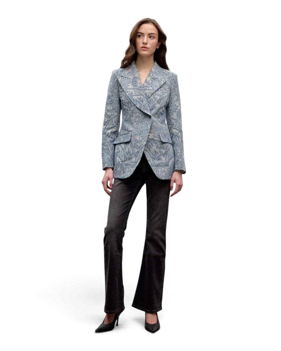 Jacquard Single Breast Jacket