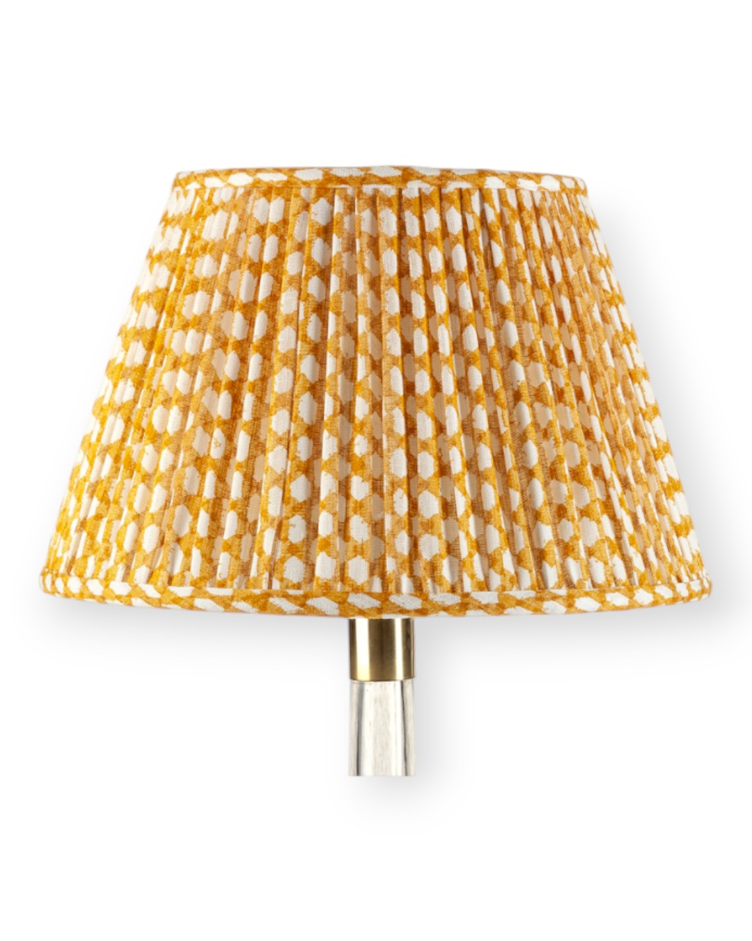 Yellow Wicker Round Lampshade 4.5”