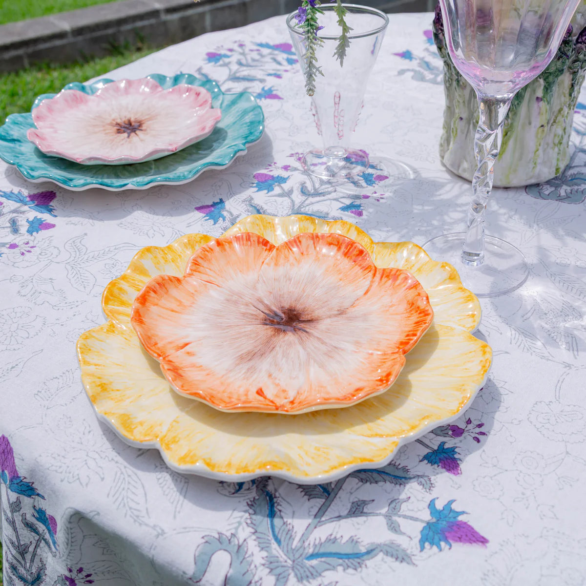 Elisabetta Flower Dessert Plate - set of 2