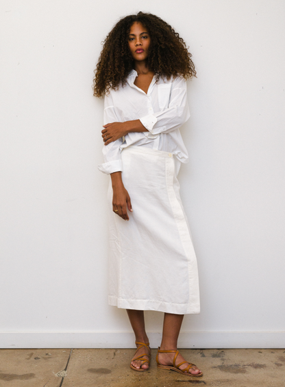 Jo Shirt in Paper Poplin