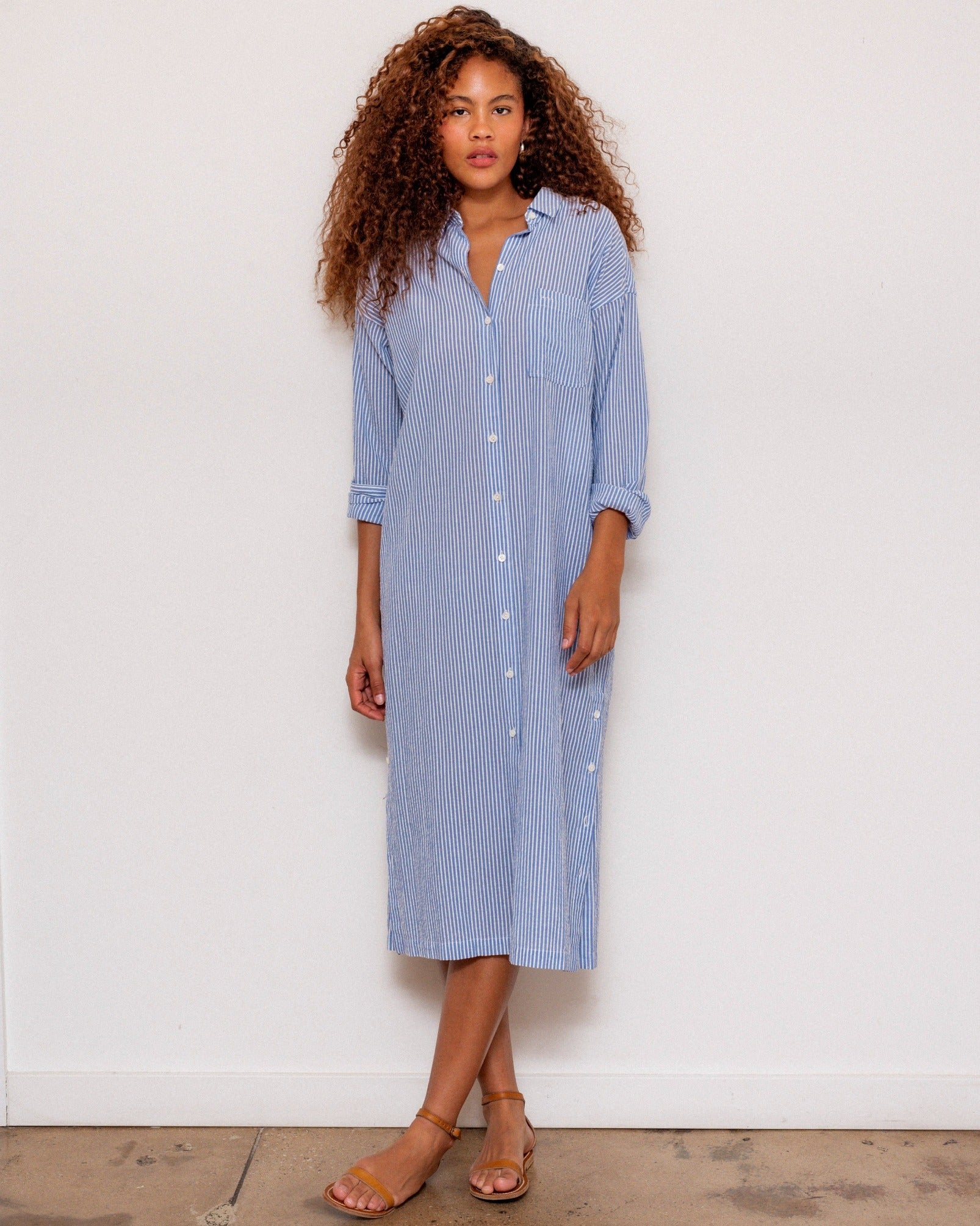 Kerry Shirtdress In Seersucker