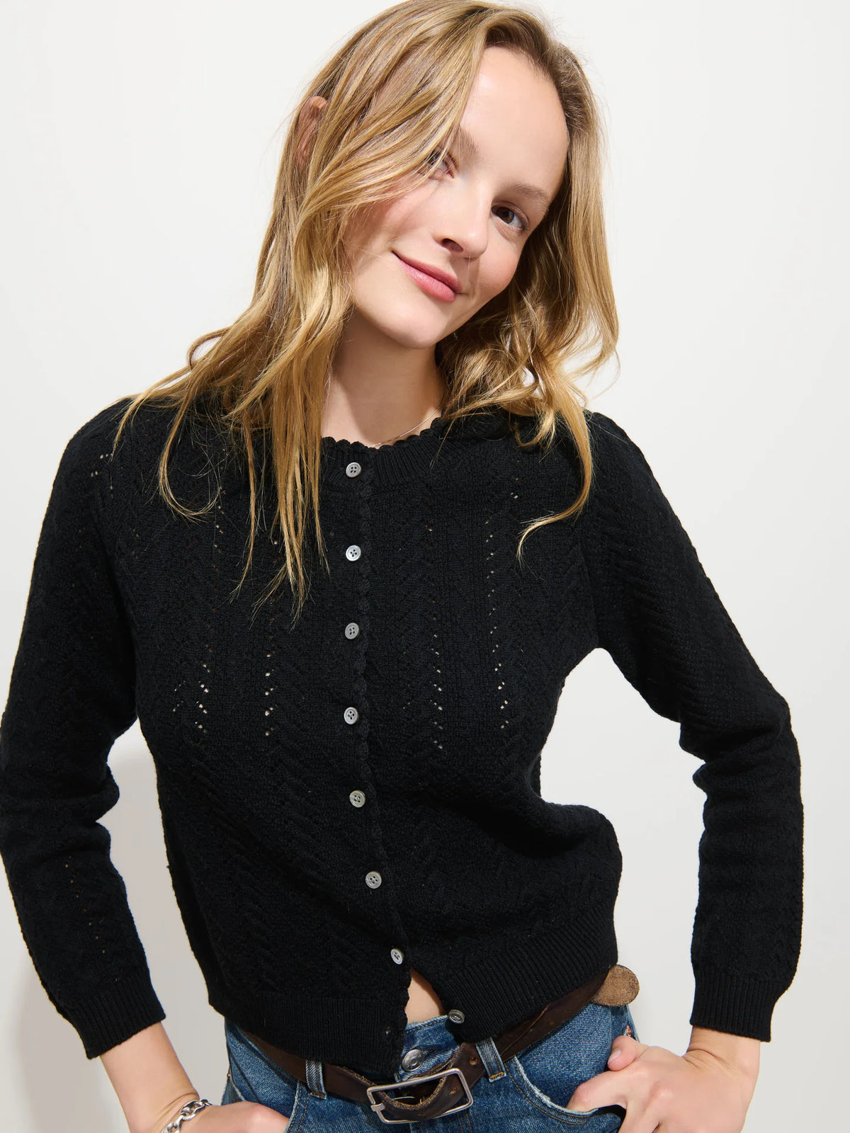 Gracie Sweater in Wool Cotton