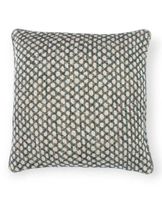 Neutral Wicker Pillow 17" x 17"