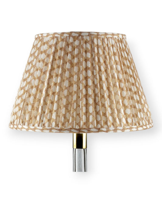 Nut Brown Wicker Round Lampshade 4.5”