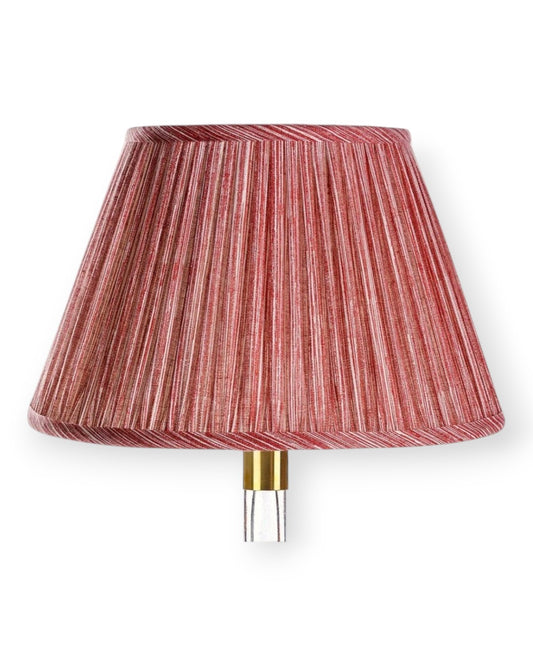 Red Strie Round Lampshade 4.5"