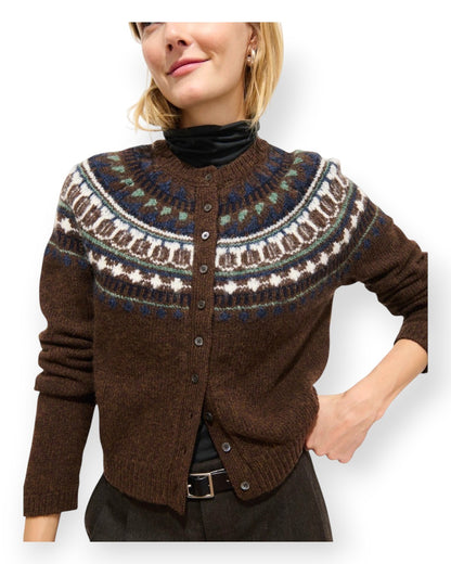 Charlotte Fairisle Sweater in Wool XS