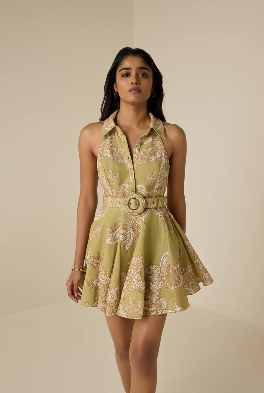 Sakhi Short Dress with Belt