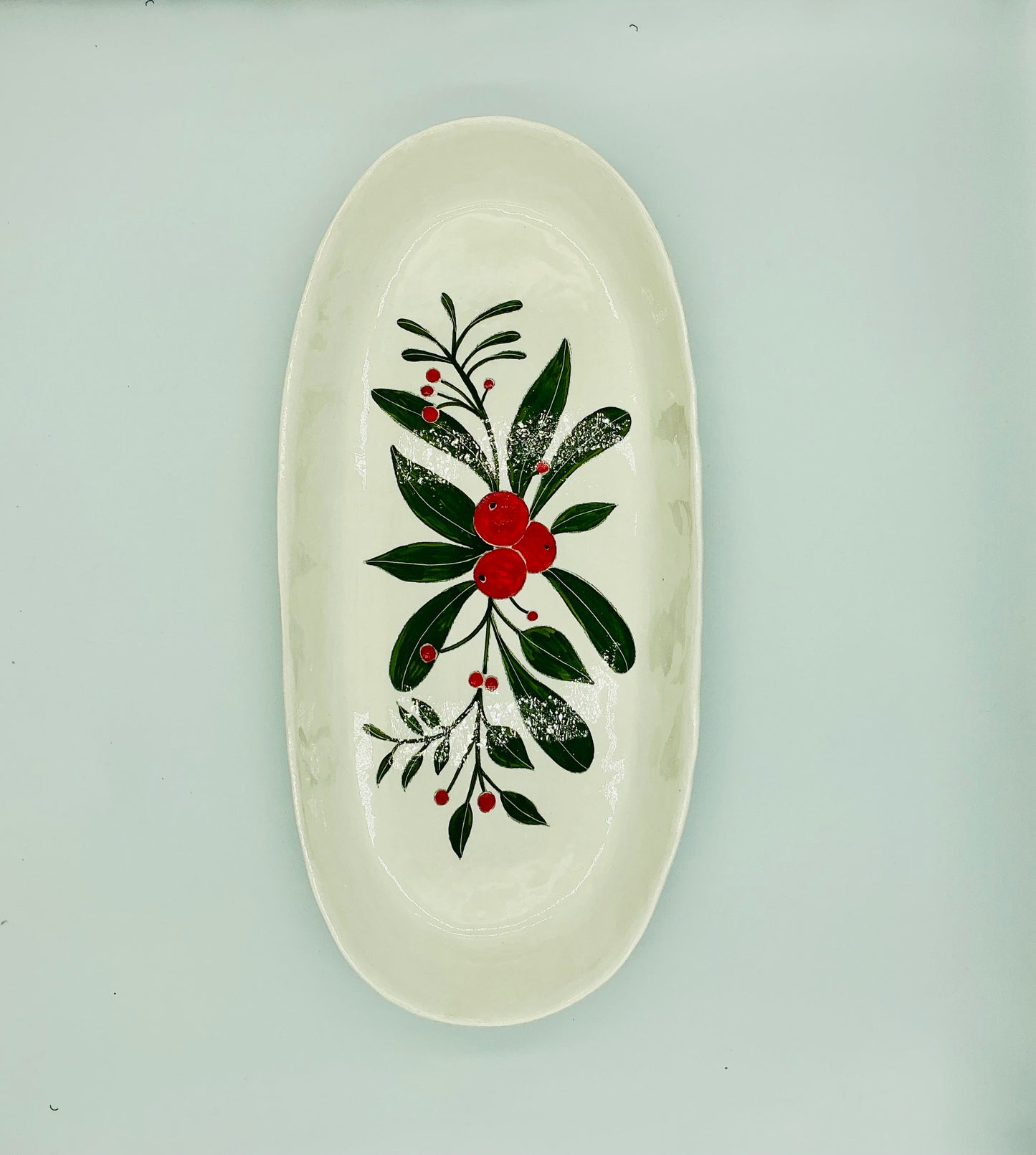 Large Oval Platter - Holiday Theme