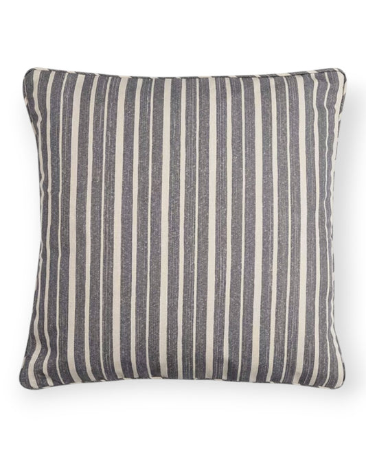 Neutral York Stripe Pillow Outdoor 17" x 17"