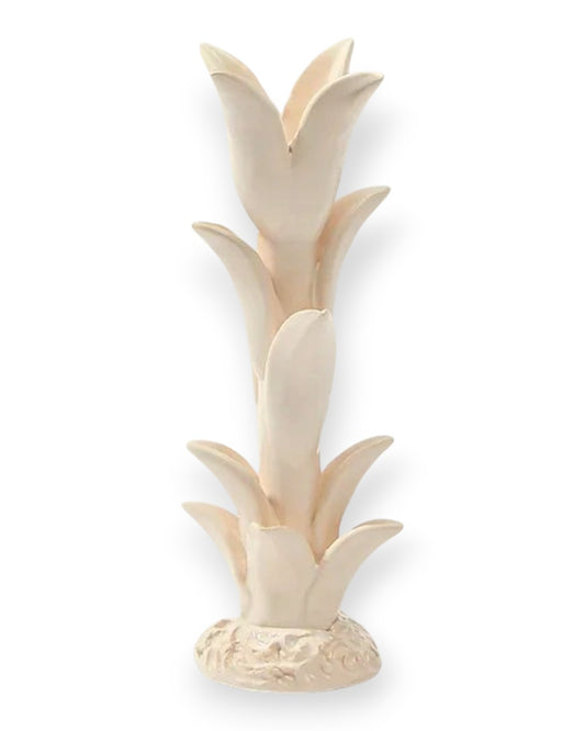 Jean Roger Candlestick - Tulip small Glossy white