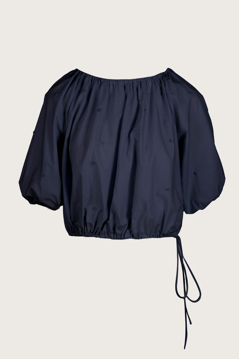 Lotus Embroidered Top