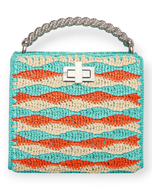 Sylvia Waves Bag Aqua