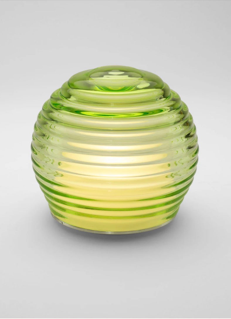 Curved Glass Portable Table Light