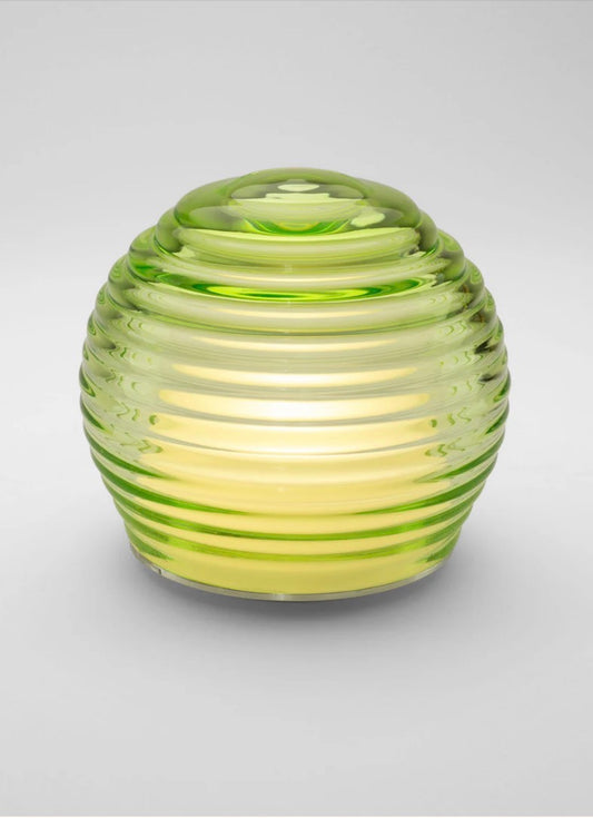 Curved Glass Portable Table Light