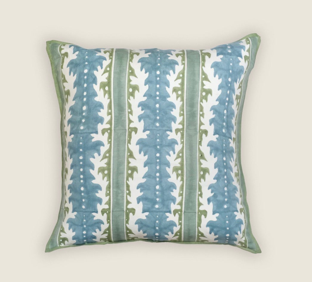 Gustavia Seafoam Pillow 22x22”