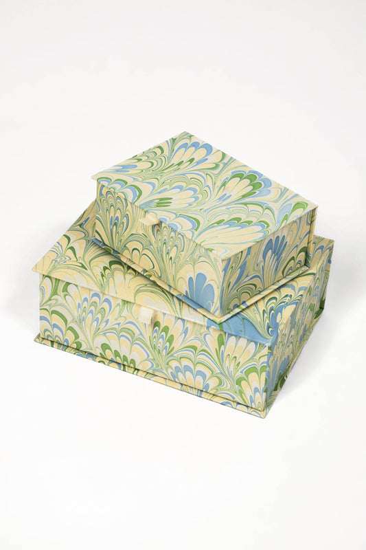 Hand-Marbled Keepsake Box Set