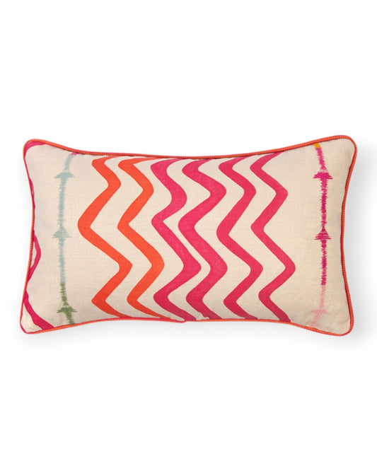 Rick Rack Hot Pink Cushion 14" x 24"