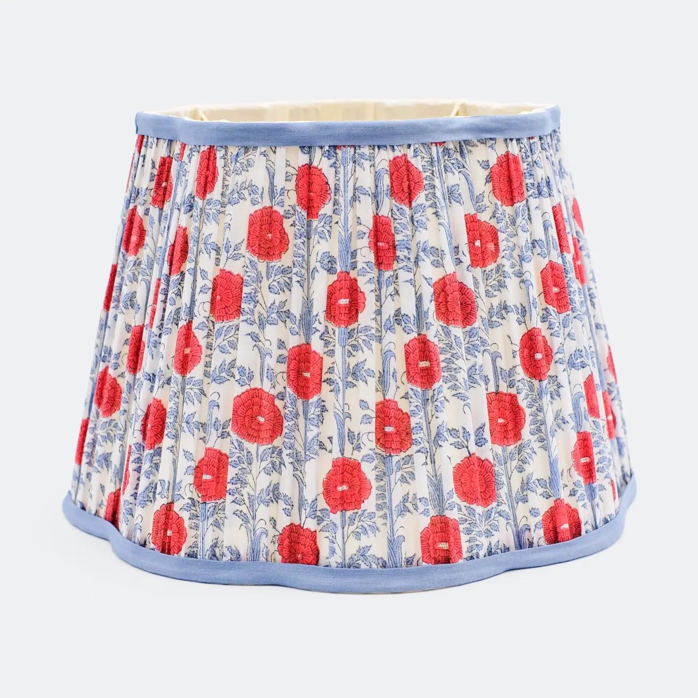 Pleated Scalloped Lampshade