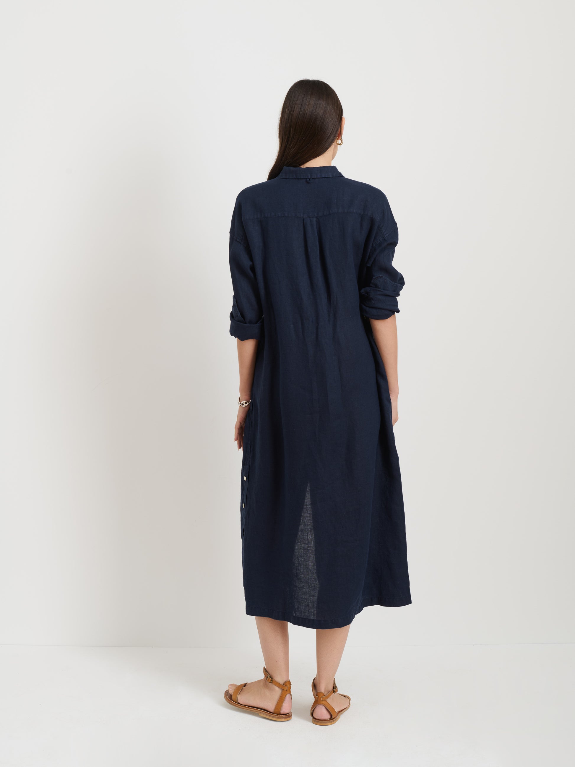 Kerry Shirtdress In Linen