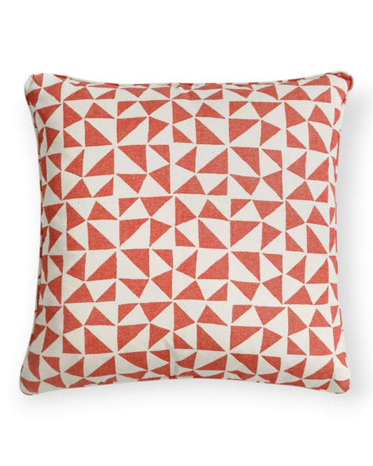 Bright Red Circus Pillow 17" x 17"
