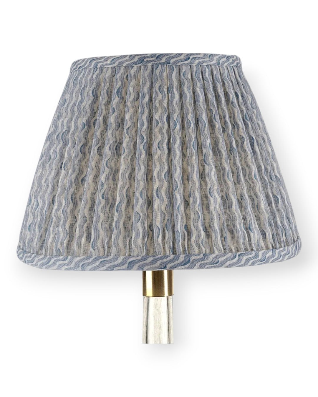 Light Blue Popple Round Lampshade 4.5”