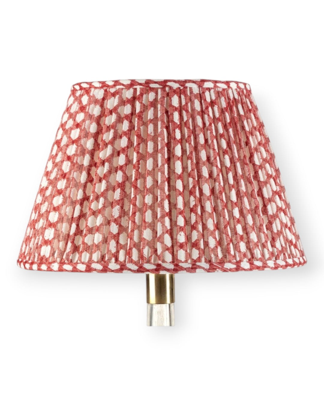Red Wicker Round Lampshade 4.5"