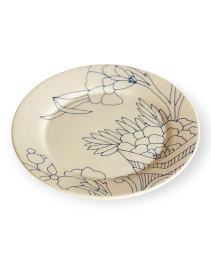 Floral Dessert Plate
