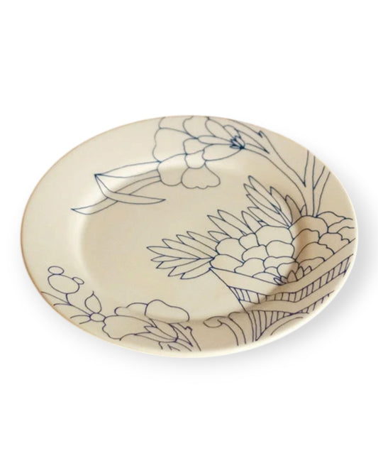 Floral Dessert Plate