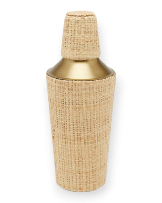 Barth Raffia Cocktail Shaker Gold
