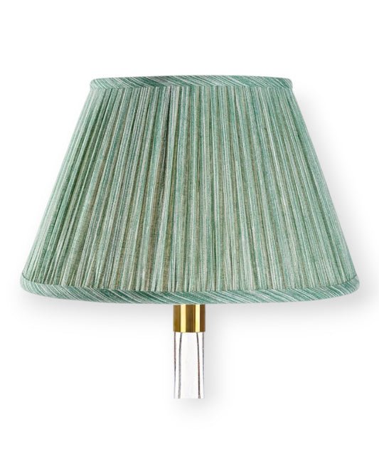 Green Strie Round Lampshade 4.5”