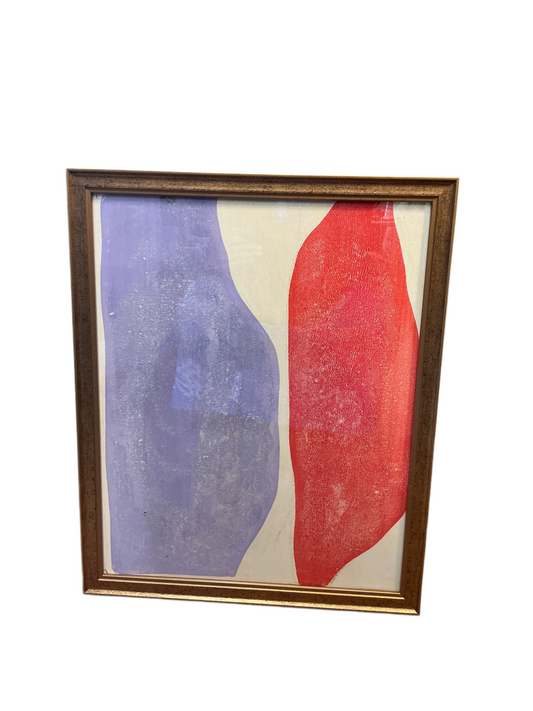 Purple & red Abstract painting