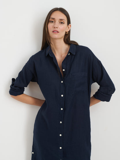 Kerry Shirtdress In Linen