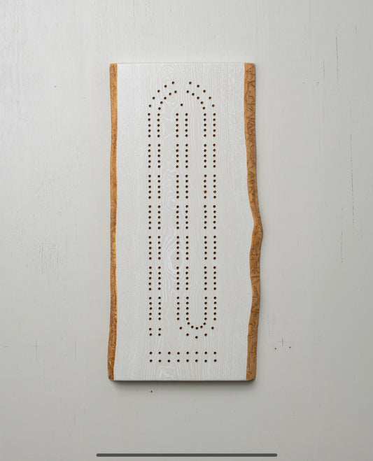 XL Live Edge Cribbage Board