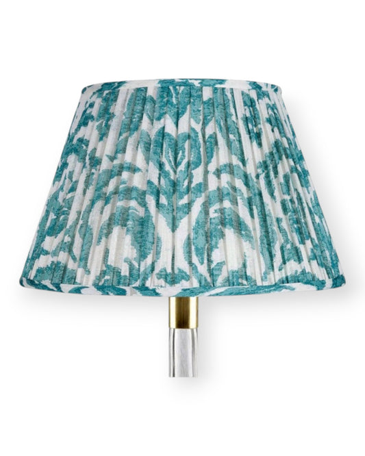 Teal Marlborough Round Lampshade Teal / 4.5"