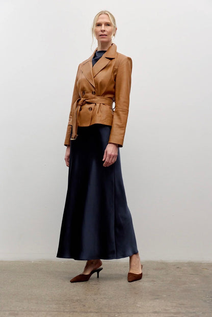 Belted Leather Jacket