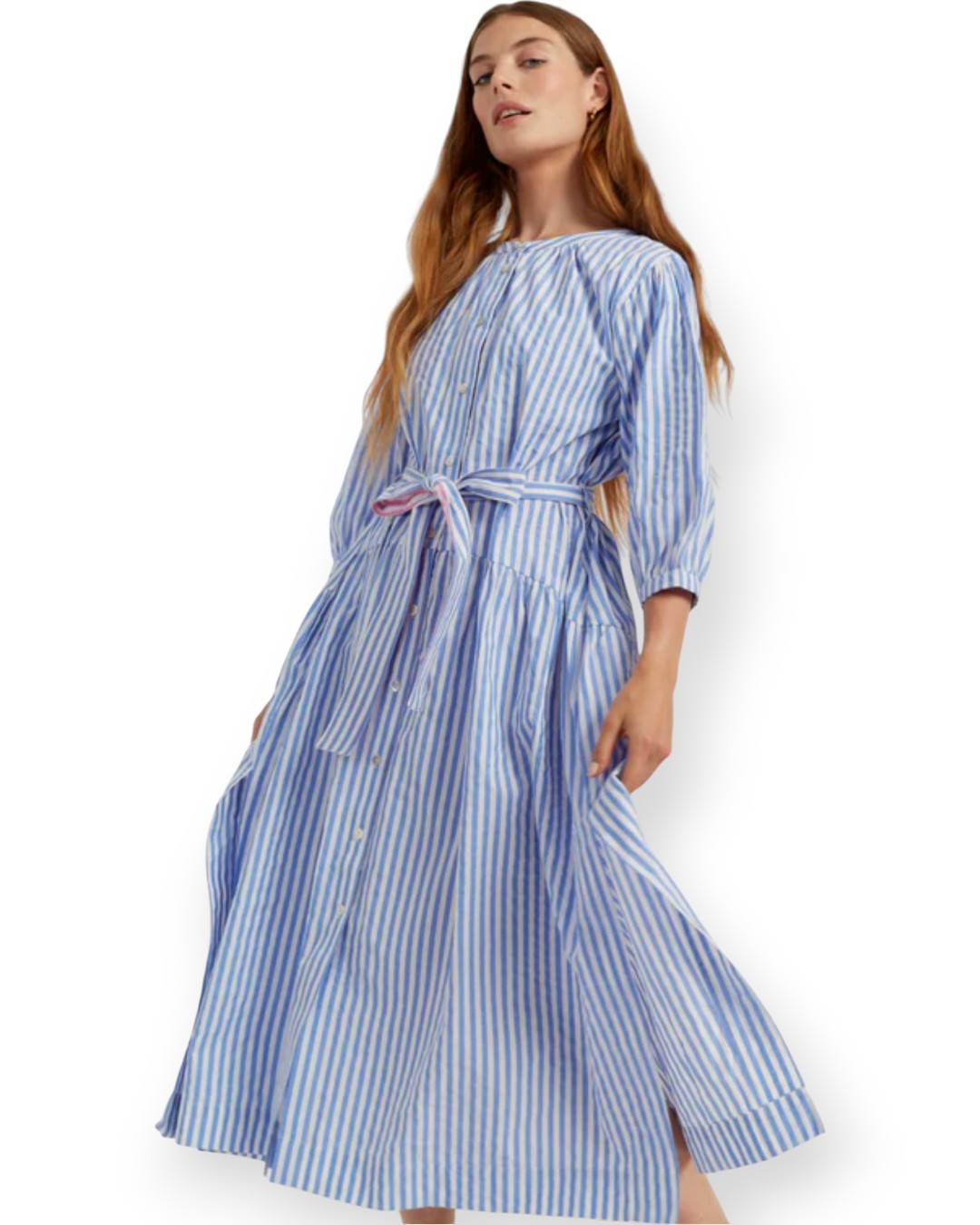Oxford Stripe Dress Blue Stripe / 2