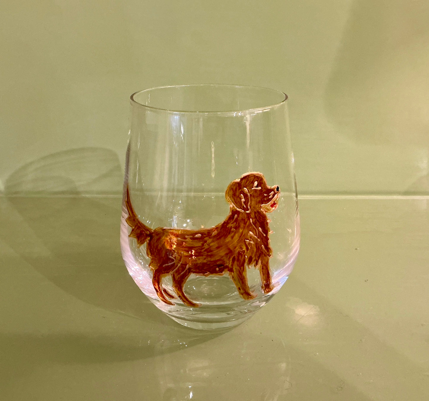 Hand-painted Dog Glasses