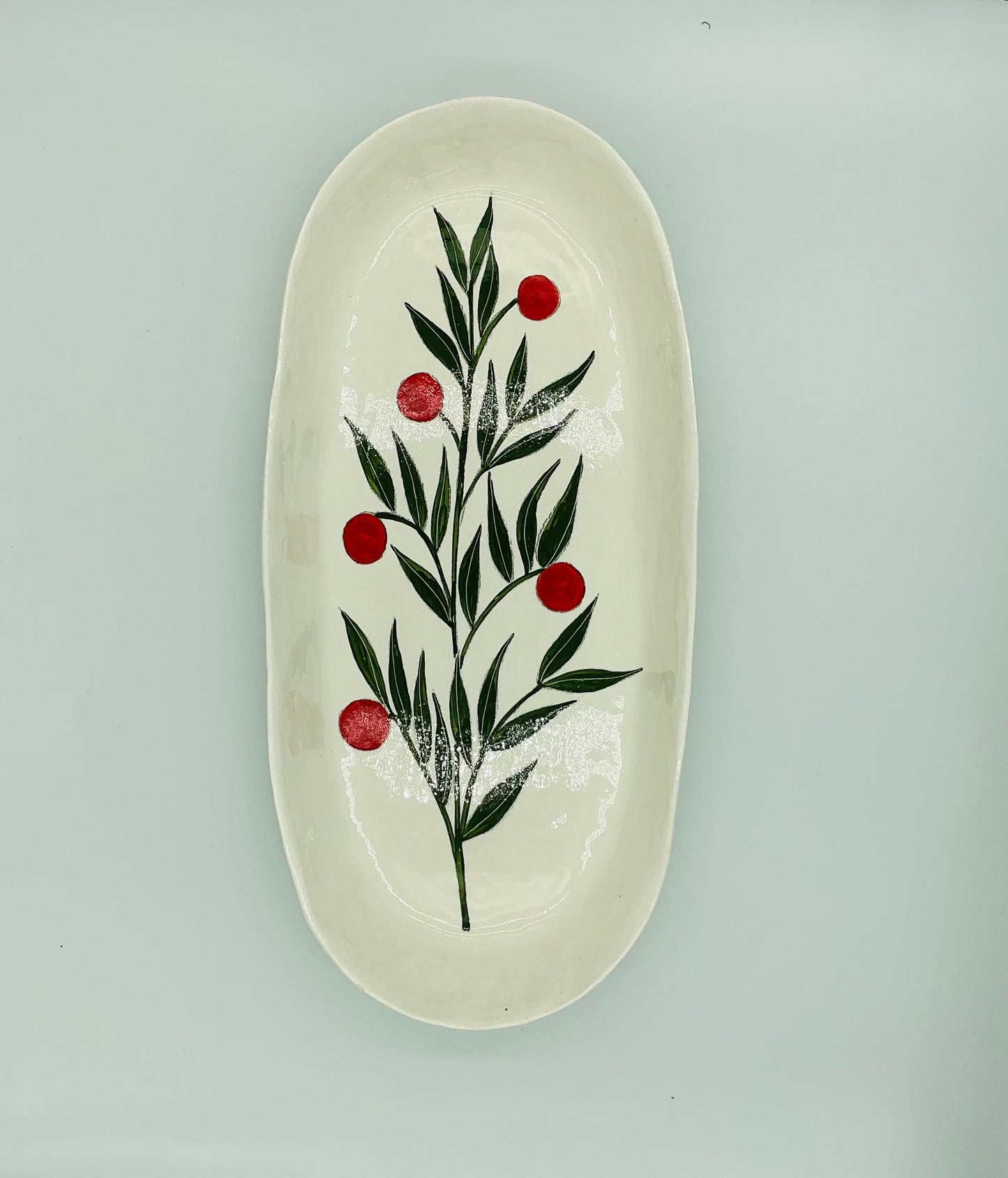 Large Oval Platter - Holiday Theme