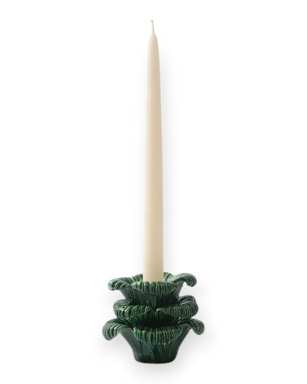 Mini Flower Candle Holder Magnolia Green/Peacock