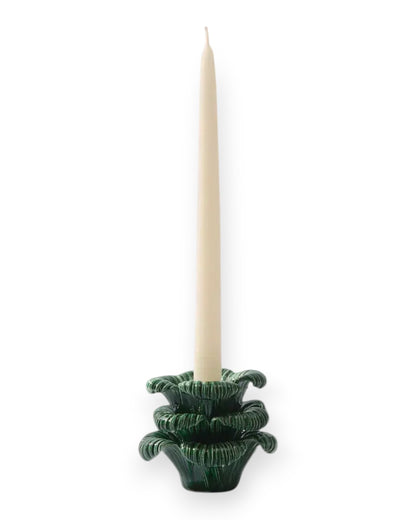 Mini Flower Candle Holder Magnolia Green/Peacock
