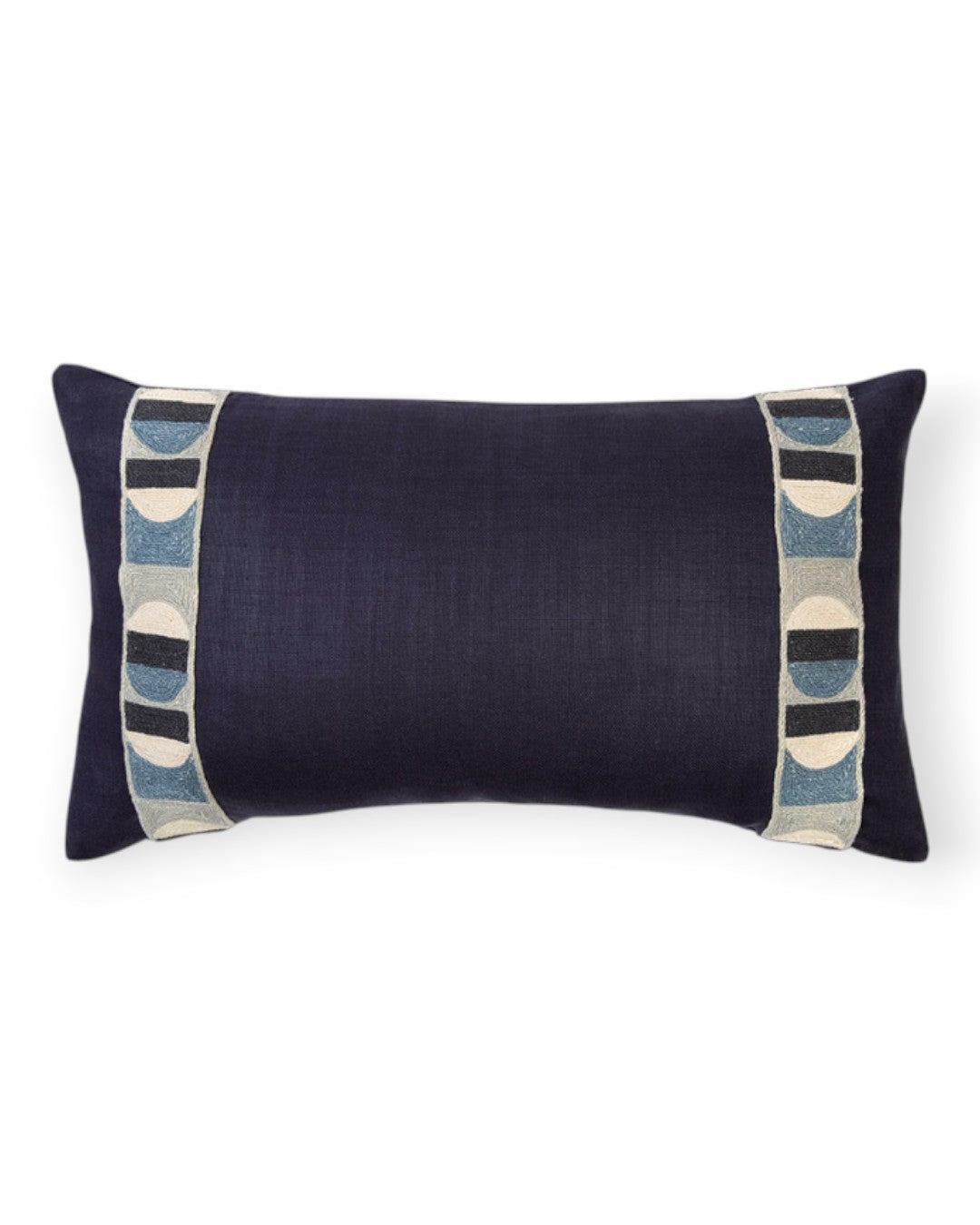 Pop Art Indigo Cushion 14" x 24"