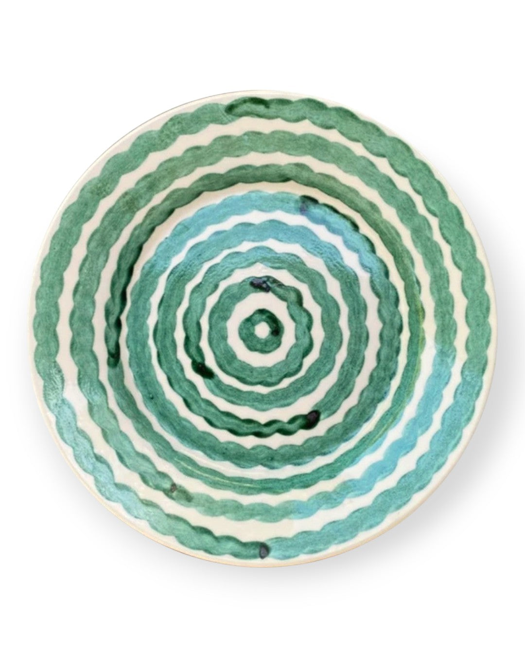 Green Squiggle Dinner Plate - set of 4