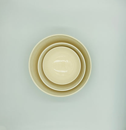 Glazed Etched Bowls - Set of 3