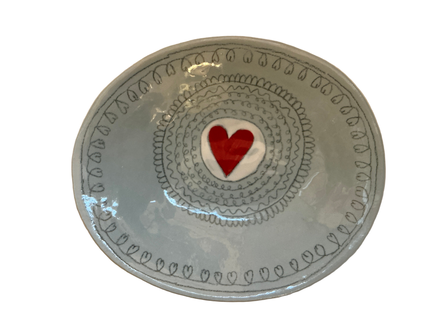 Oval Heart Dish